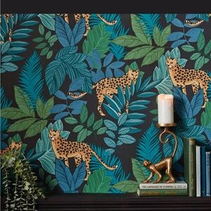 New Bagnall Floral Double Roll wallpaper 56 sq ft jungle house accent wall home
